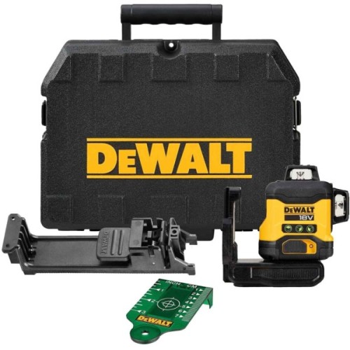 Лазерний нівелір DeWALT 18В XR Li-Ion, зелений промінь, (без АКБ та ЗУ) (DCLE34031N)