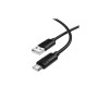 Дата кабель USB 2.0 AM to USB-C 1.0m silicone BX123 Leya black BOROFONE (6941991124211)