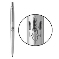 Ручка кулькова Parker JOTTER 17 UKRAINE SS CT BP Тризуб із колосків (16132_T059b)