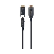 Кабель мультимедійний HDMI M to HDMI M 20.0m V2.0 AOC 4K60Hz gold Cablexpert (CCBP-HDMID-AOC-20M)