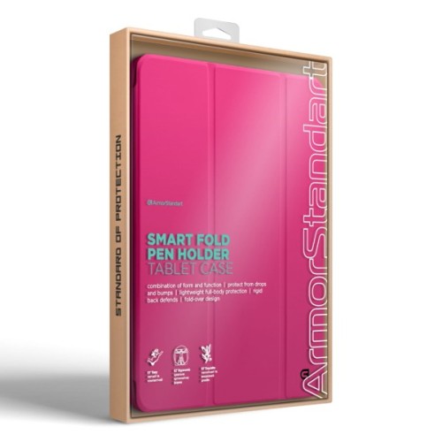 Чохол до планшета Armorstandart Smart Fold Pen Apple iPad Air 11 (2024) Rose Red (ARM78122)