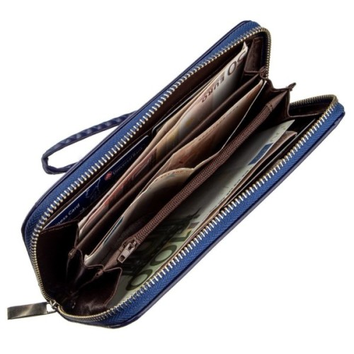 Гаманець Kivi З екошкіри Синій (19036)