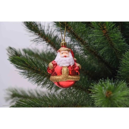 Ялинкова іграшка Chomik Санта пластикові 2 шт, 8 см (5900779839281)