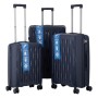 Набір валіз 2E M7979 (L+M+S) темно-синій (2E-PP-M7979-SET3-DB)