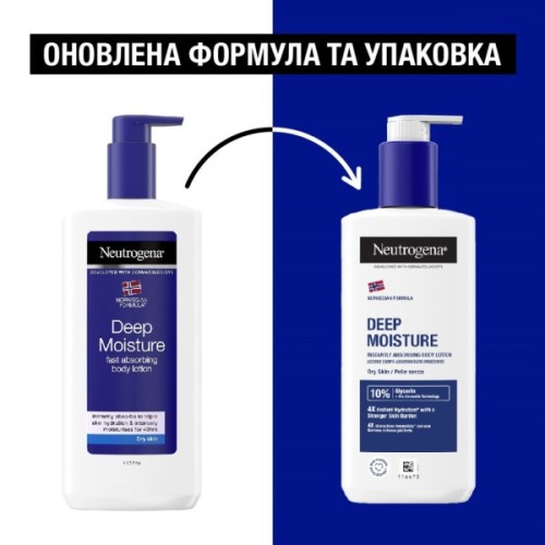 Лосьйон для тіла Neutrogena Норвезька формула Глибоке зволоження для сухої шкіри 250 мл (3574661190709/3574660514520/3574661759869)