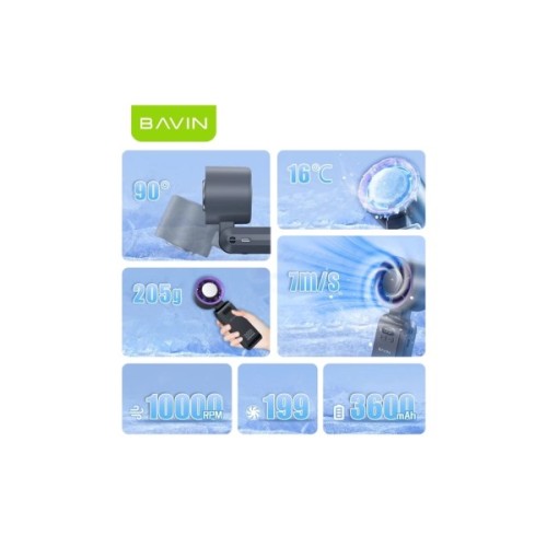Вентилятор BAVIN BF-004 ICE CUBE TURBO FUN 10000RPM Violet (BF-004 VL)