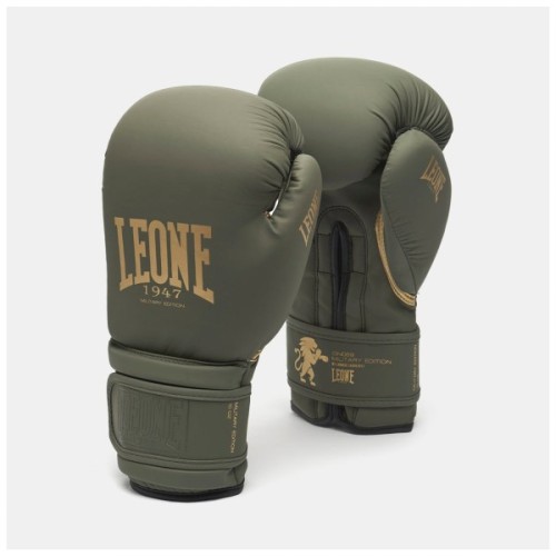 Боксерські рукавички Leone GN059G Military Edition Green 16 унцій (GN059G_Green_16oz)