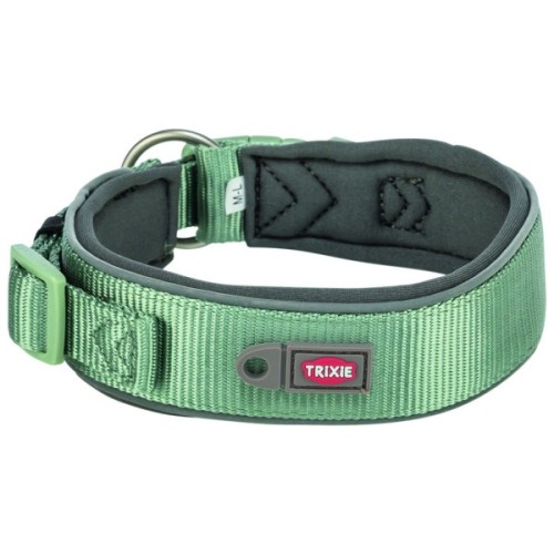 Нашийник для тварин Trixie Premium екстраширокий S-M 33-42 см 35 мм блакитно-сірий (4053032677562)