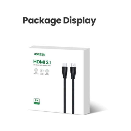 Кабель мультимедійний HDMI M to HDMI M 1.0m V2.1 Ugreen (80401)