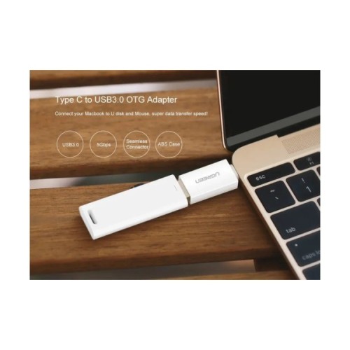 Перехідник OTG USB 3.0 AF to USB-C US173 White Ugreen (30155)