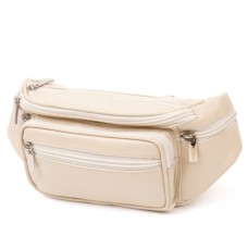 Сумка Vintage Бананка поясна унісекс Біла (20440)