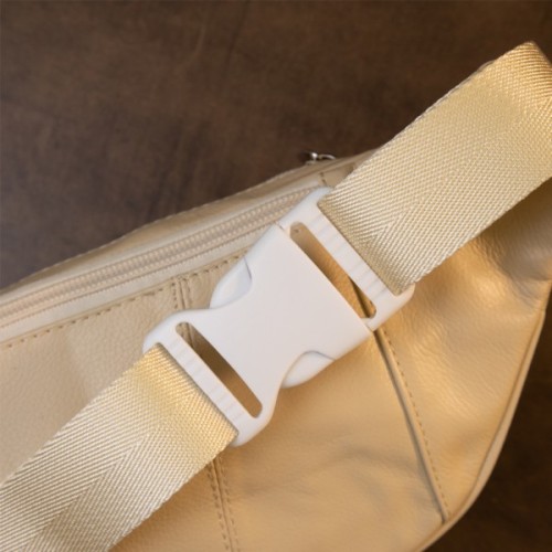 Сумка Vintage Бананка поясна унісекс Біла (20440)