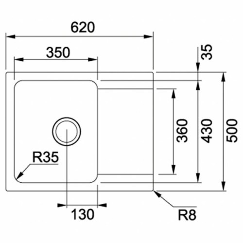Мийка кухонна Franke Orion Tectonite OID 611-62 (114.0498.008)