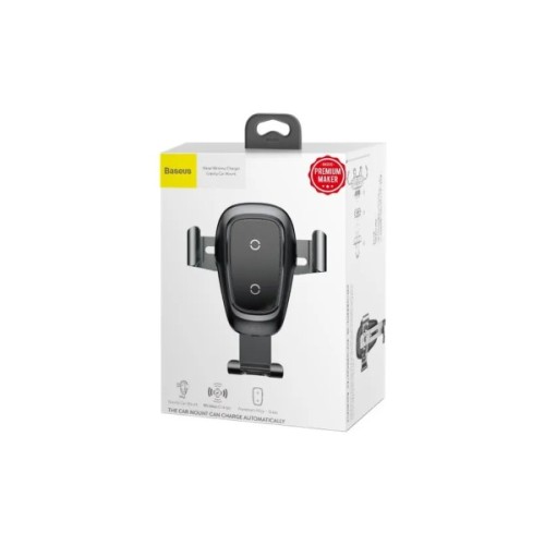 Універсальний автотримач Baseus Metal Gravity with technology Qi 10W (WXYL-B0A)