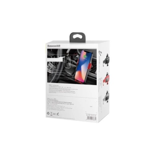 Універсальний автотримач Baseus Metal Gravity with technology Qi 10W (WXYL-B0A)