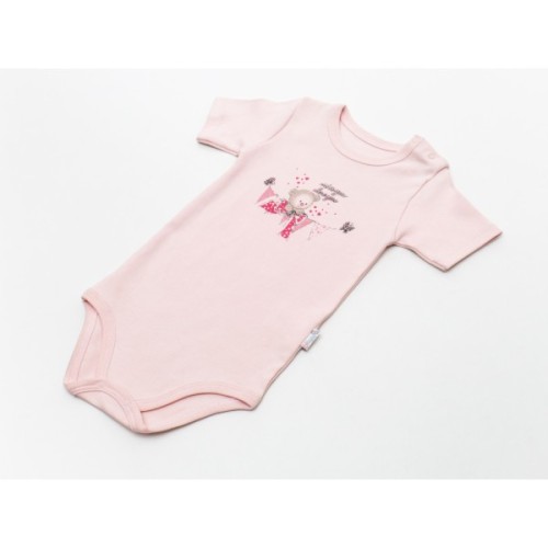 Боді дитяче Bibaby з ведмедиком (56167-68G-pink)