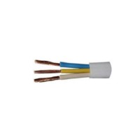 Кабель силовий ЗЗКМ 3х2.5 кв.мм гнучкий, плоский, 100м (ШВВП 3x2,5 ECG / 705864)