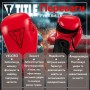 Боксерські рукавички Title Boxing Vegan Gloves Red/Black 14 oz (VGFBG 14 oz RD/BK)