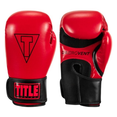 Боксерські рукавички Title Boxing Vegan Gloves Red/Black 14 oz (VGFBG 14 oz RD/BK)