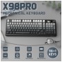 Клавіатура Attack Shark X98 Pro RGB Wireless/Bluetooth/USB UA Moonlit Night (X98PROMN_AS)