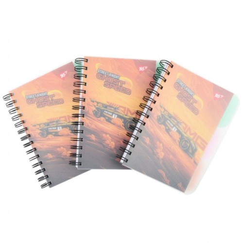 Блокнот Yes В6 Street knight 144 аркуша пластикова обкладинка (681980)