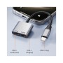 Перехідник USB-C M to USB-C F Audio + USB-C F PD60W Cabletime (CA915781)
