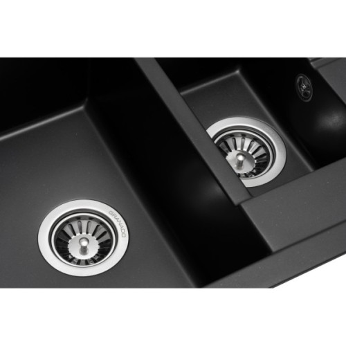 Мийка кухонна GRANADO LEON black shine (gr1001)