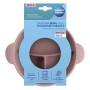 Тарілка дитяча Canpol babies DOTS силіконова на присосці з секціями, рожева (51/403_pin)