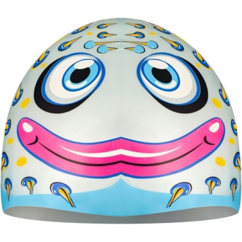 Шапка для плавання Aqua Speed Zoo 115-02-Fish 8691 сірий Діт OSFM (5908217686916)