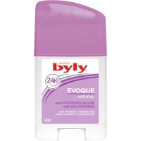 Дезодорант Byly Стік Evoque Natural Захист 24 години З протеїнами шовку для чутливої шкіри 50 мл (8411104017696)