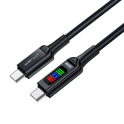 Дата кабель USB-C to USB-C 1.2m 100W with display C7-03 Acefast (6974316282778)