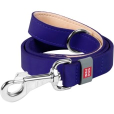 Повідець для собак WAUDOG Classic шкіряний Ш 20 мм Д 122 см фіолетовий (08149)