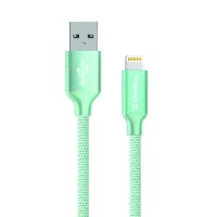 Дата кабель USB 2.0 AM to Lightning 1.0m mint ColorWay (CW-CBUL004-MT)