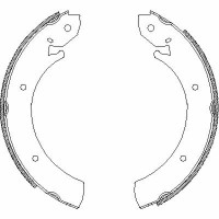 Гальмівні колодки REMSA 4701.00