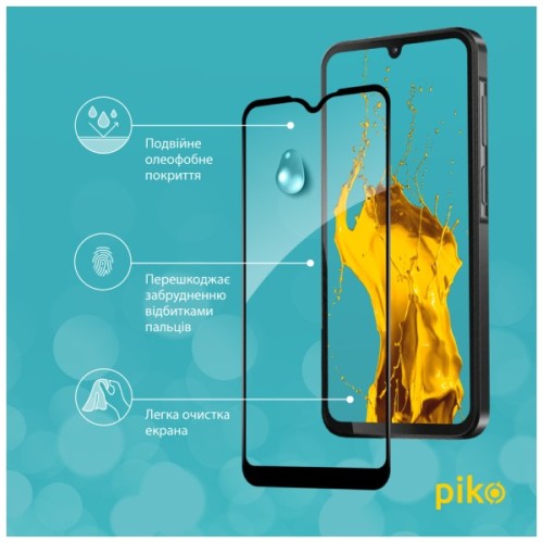 Скло захисне Piko Full Glue Samsung A15 Black (1283126583070)