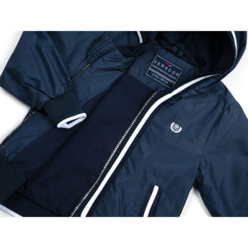 Куртка дитяча Verscon вітровка з капюшоном (3453-116B-blue)