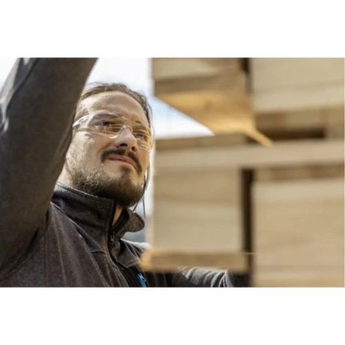 Захисні окуляри Hoegert SAUER HT5K012 прозорі лінзи синя оправа (HT5K012)