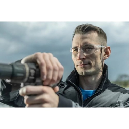 Захисні окуляри Hoegert SAUER HT5K012 прозорі лінзи синя оправа (HT5K012)