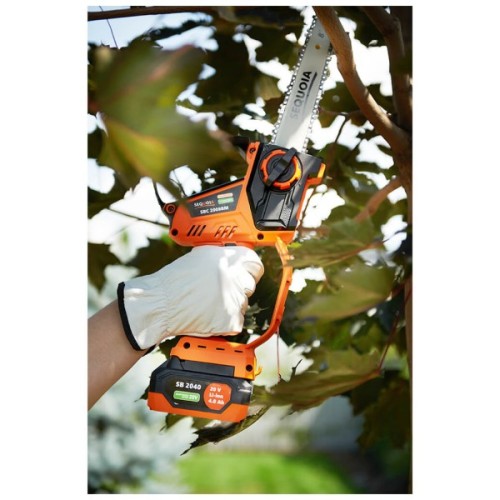 Ланцюгова пила SEQUOIA 20V, 4Ah, шина 20 см, 1.7 кг (SBC2008BM-EV)