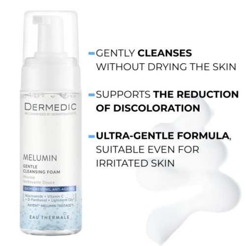 Пінка для вмивання Dermedic Melumin Gentle Cleansing Foam Для чутливої шкіри 170 мл (5901643177492)