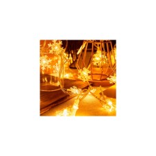 Гірлянда Voltronic Сніжинки White, 40 шт, 6 м.прозора USB (GarlSnow-6mWhUSB)