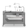 Дитячий манеж Kinderkraft с пеленатором Leody Up Grey (5902533930135)