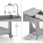 Дитячий манеж Kinderkraft с пеленатором Leody Up Grey (5902533930135)