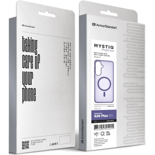 Чохол до мобільного телефона Armorstandart Mystiq MagCase Samsung S26 Plus 5G Dark Violet (ARM91632)