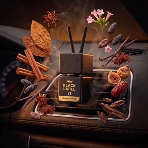 Ароматизатор для автомобіля Vitol Black Label Tobacco Vanille VI 8мл (V230406)