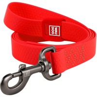 Повідець для собак WAUDOG Waterproof L-XXL Ш 25 мм Д 122 см червоний (27233)