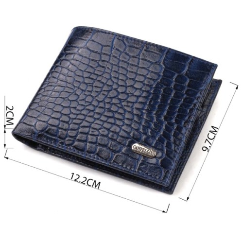 Гаманець Canpellini З натуральної шкіри Синій (21861)