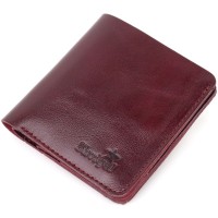 Портмоне Shvigel Шкіряне Вишневе (16609)