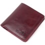 Портмоне Shvigel Шкіряне Вишневе (16609)