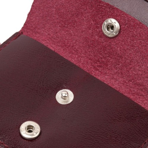 Портмоне Shvigel Шкіряне Вишневе (16609)